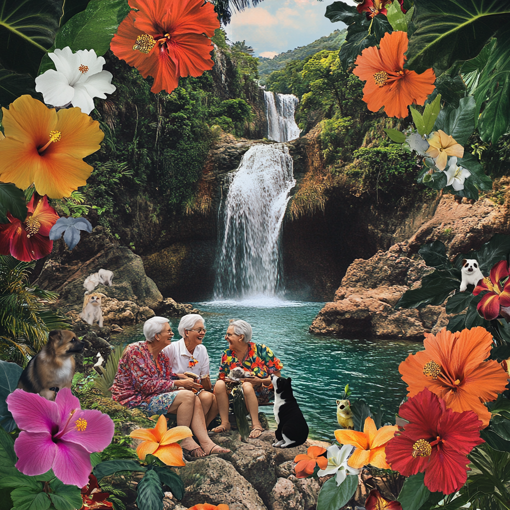 Elderly Couple in Hawaii with Pets: A Tropical Vacation