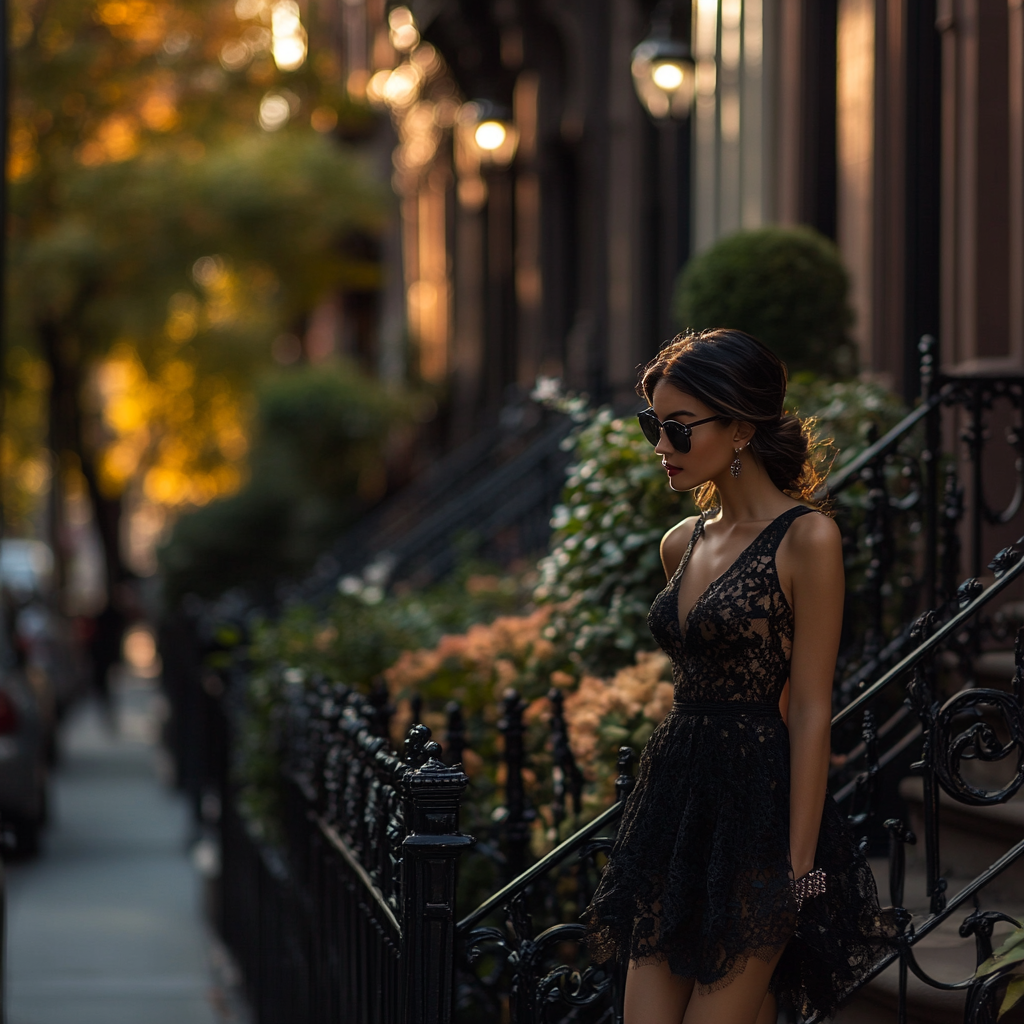 Elegant New York City Street in Morning Light