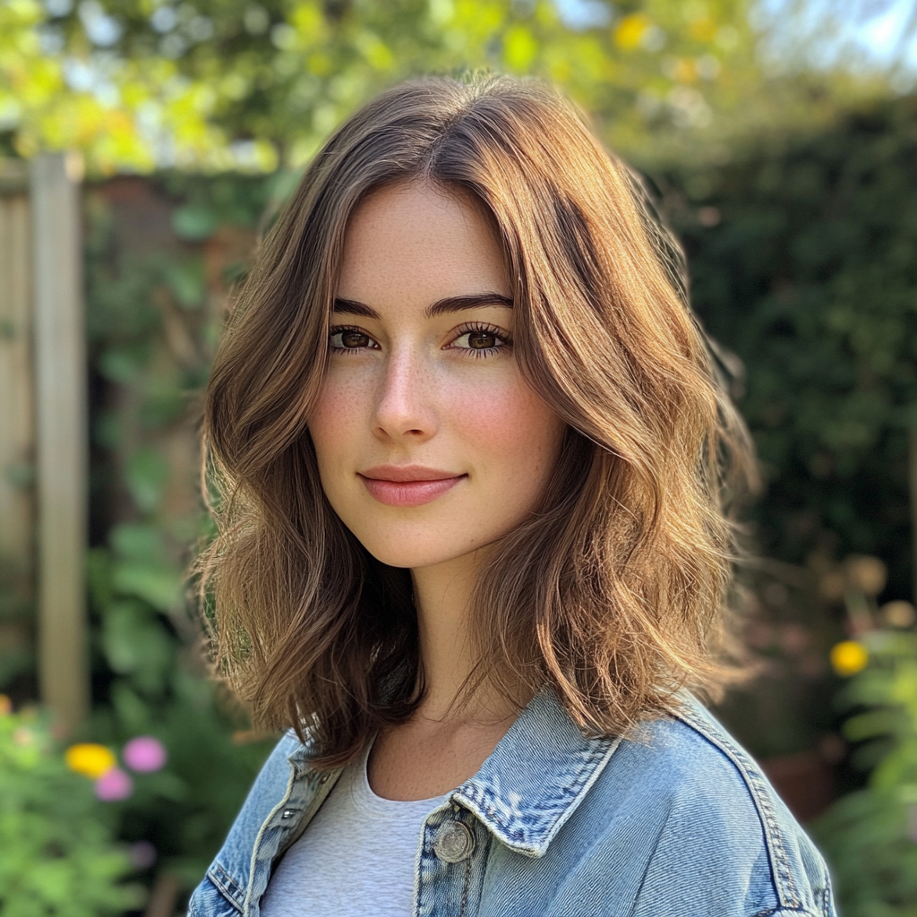 Emma Lewis, 30, Smiling in Her Sunlit Garden