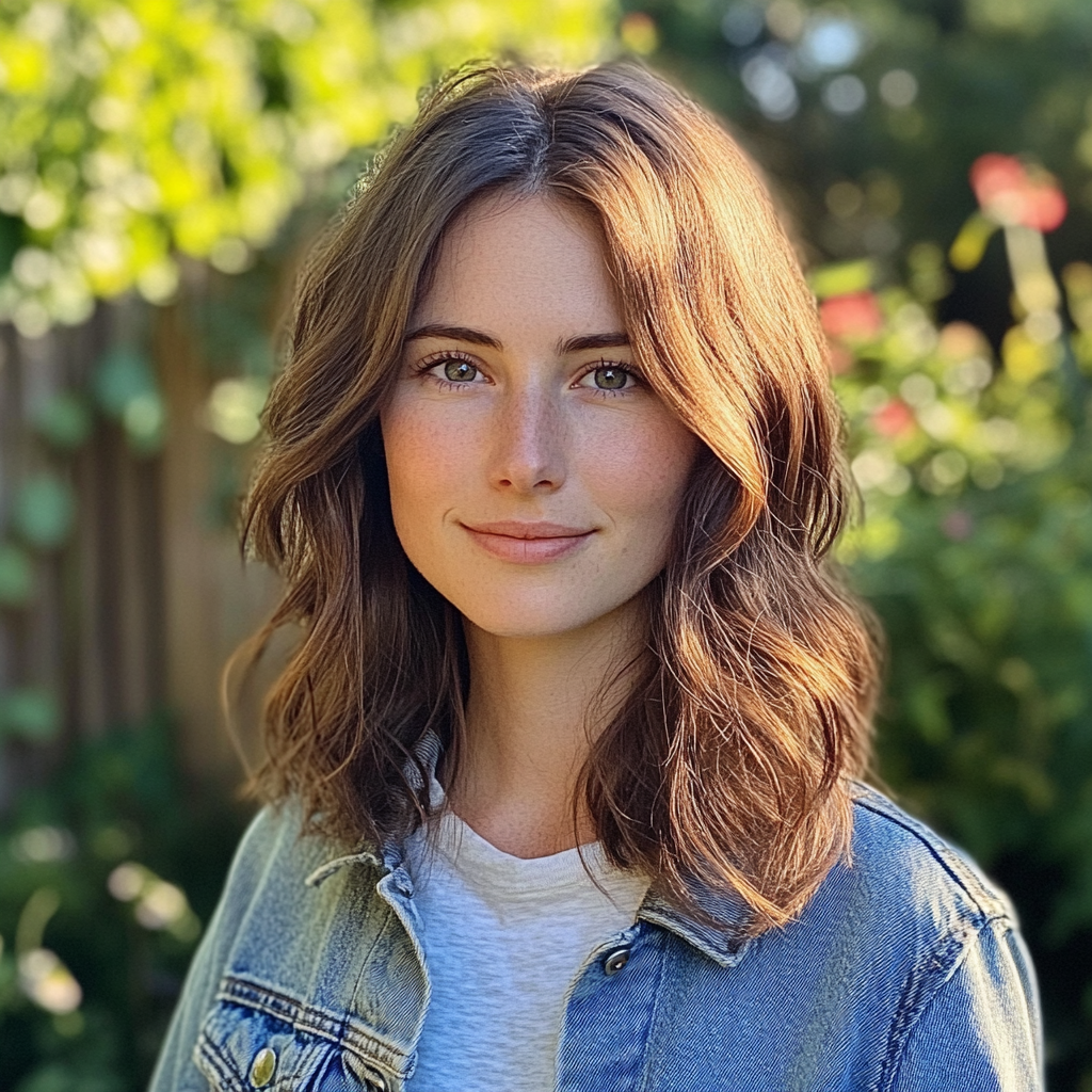 Emma Lewis in Her Sunlit, Eco-Friendly Garden