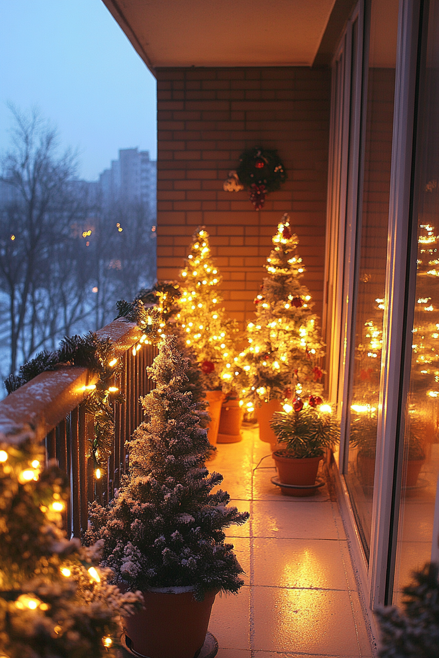 Christmas Balcony Decor