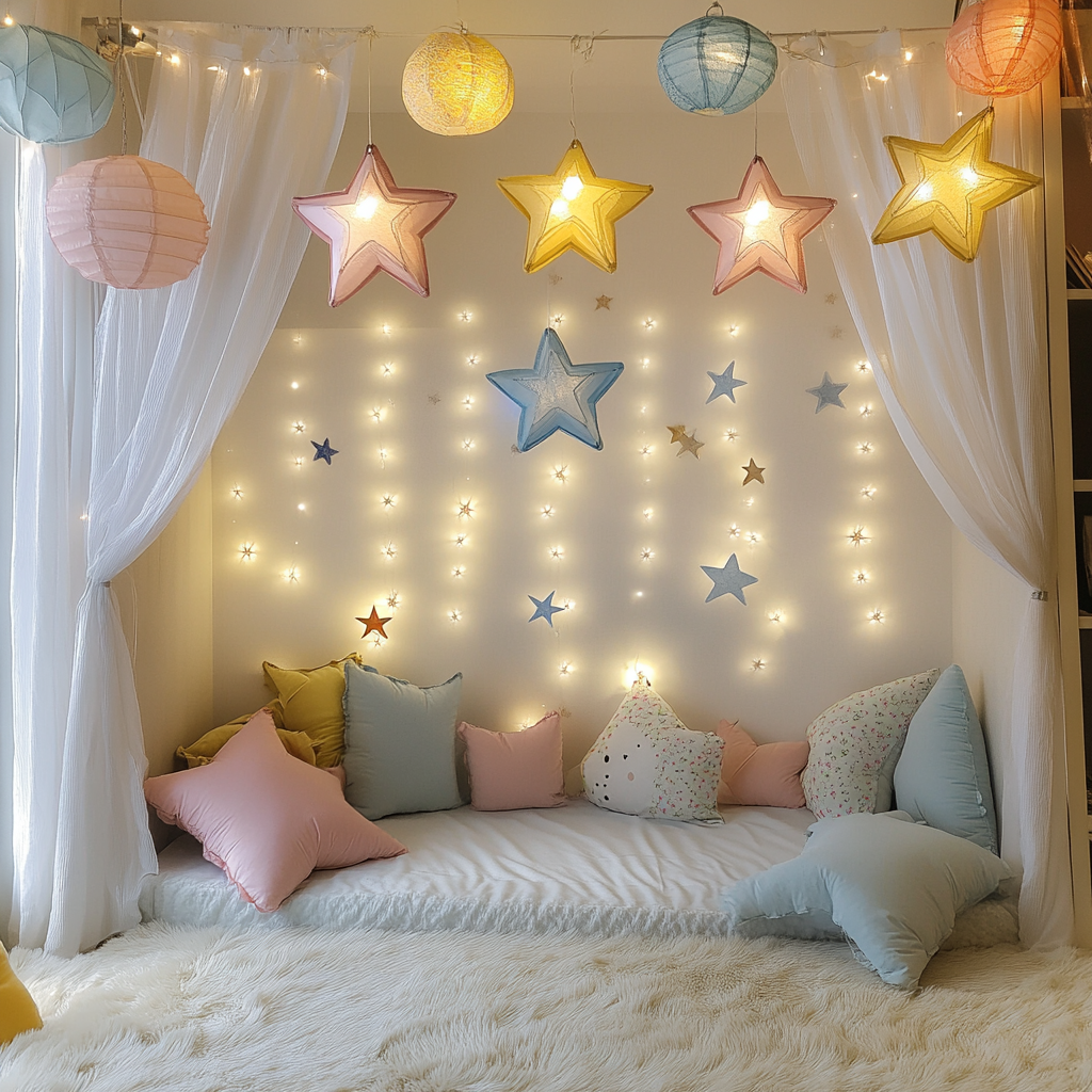 Starry Fairy Lights Room