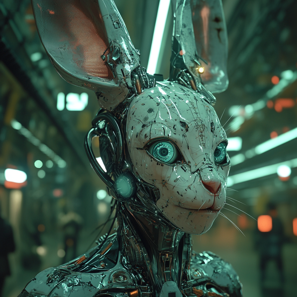 Exploring futuristic cyber rabbit hole in ultra HD