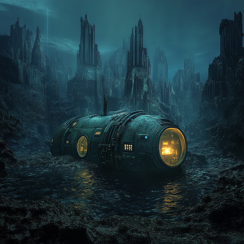 Exploring the Mysterious Underwater City with Glowing Chamber