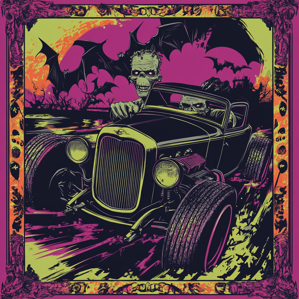 Frankenstein Drives Hot Rod: Tour Poster