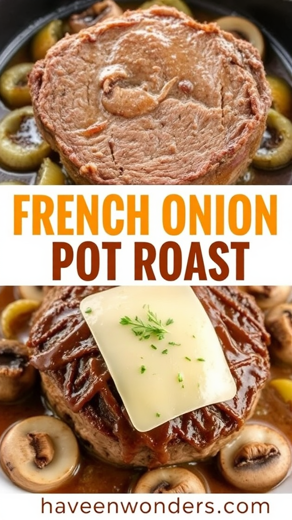 French Onion Pot Roast - Delicious and Comforting