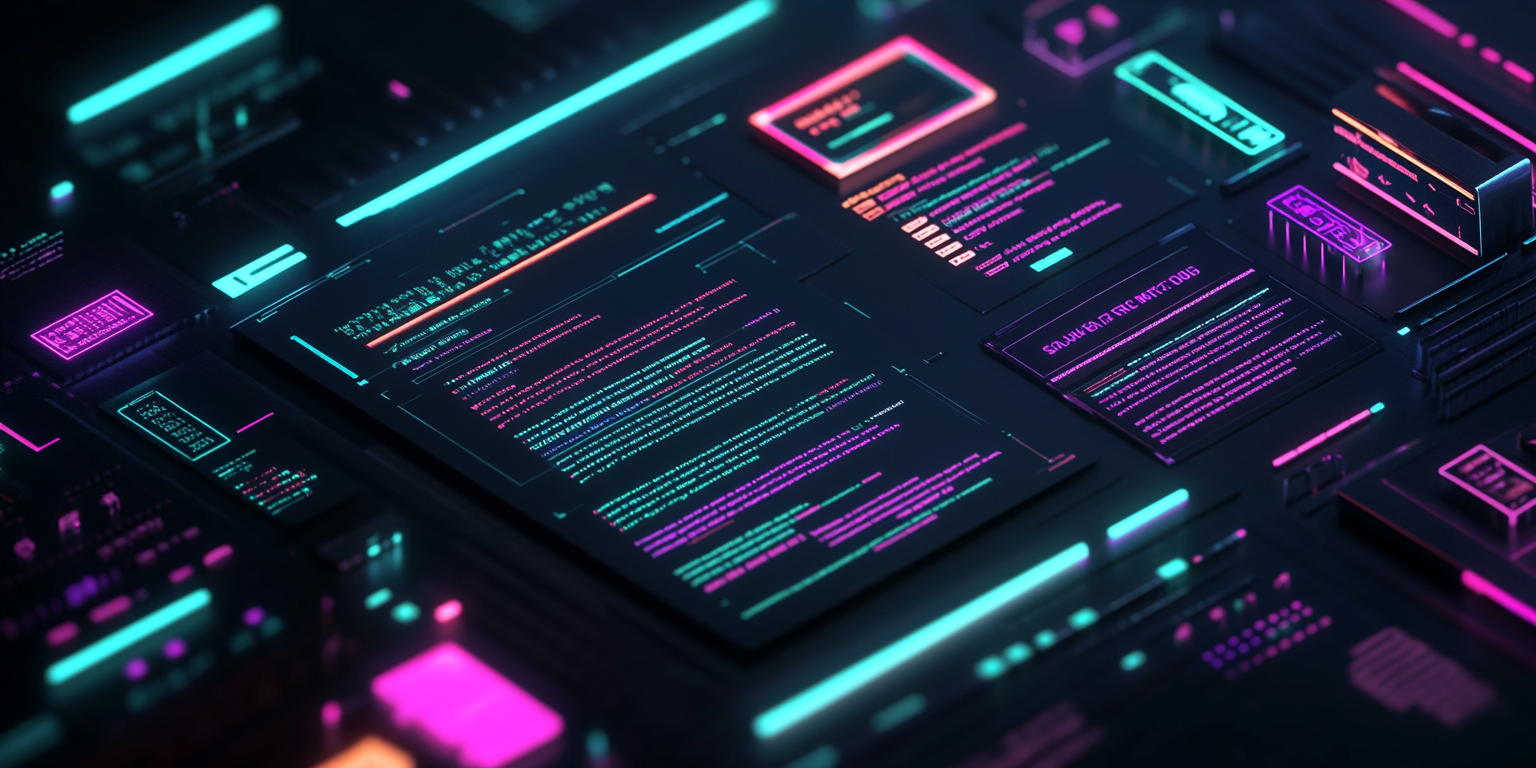 Futuristic Resume with Python, Java, JavaScript highlighted