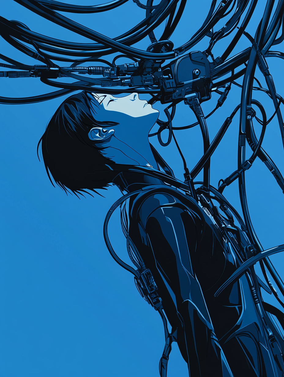 Ghost in the Shell Long Cables Vector Logo