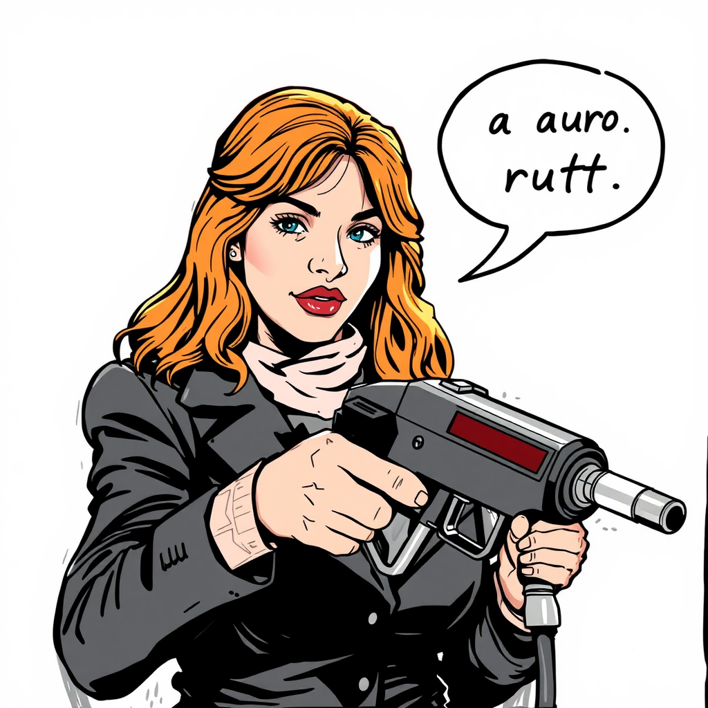 Giorgia Meloni greets with gun and comic speech