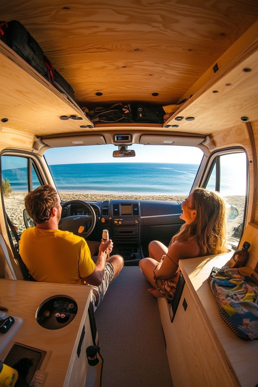 Happy Campervan Adventure: Returning from Beach Fun