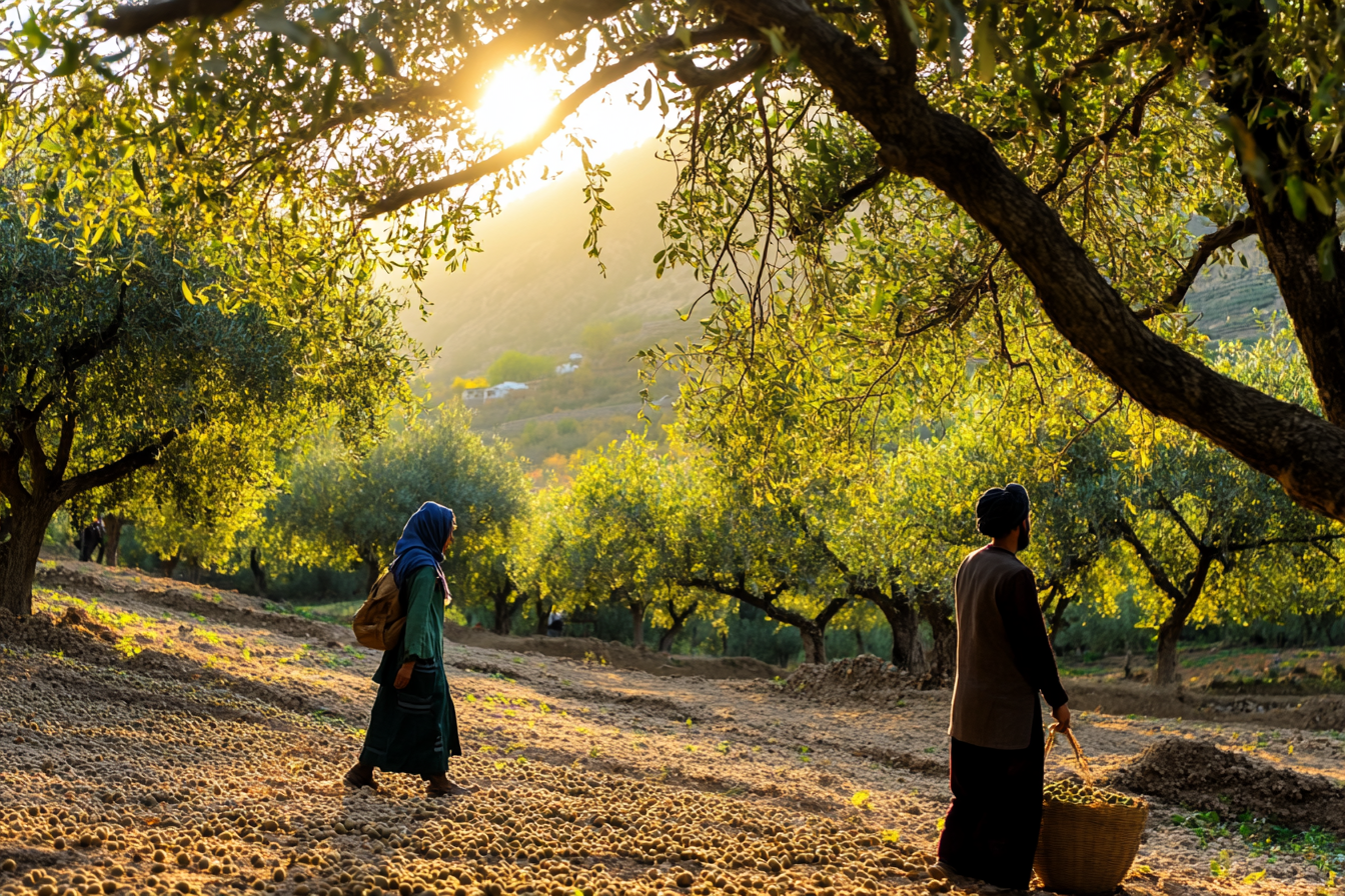 Harvesting Olives in Northern Iran