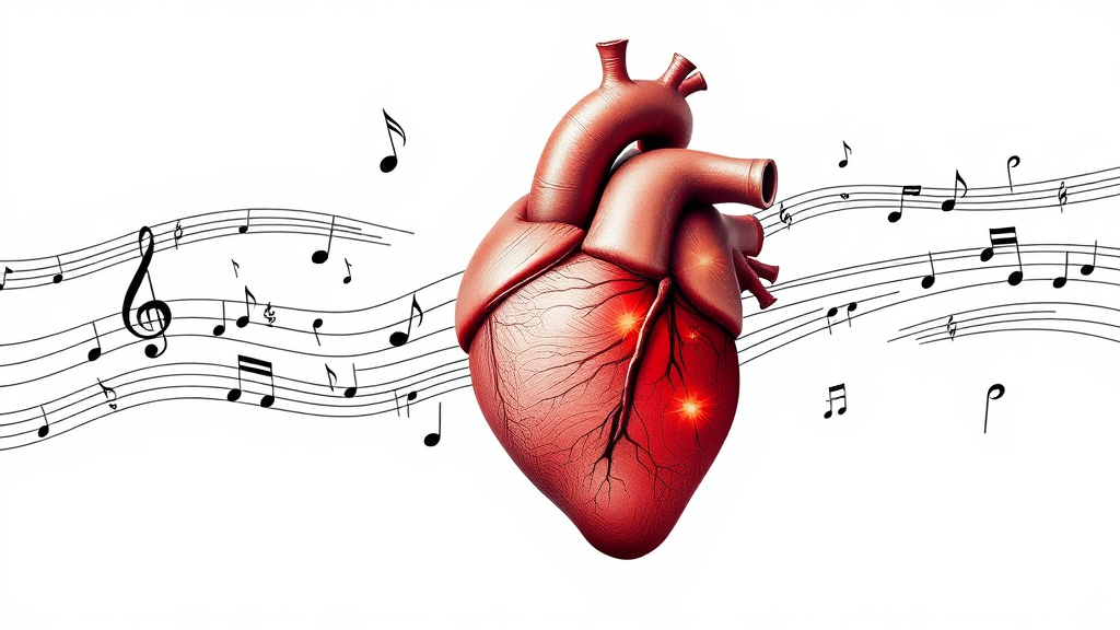 Heart Healing Music Notes on Concert Flyer