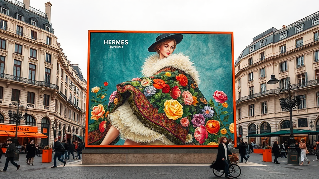 Hermès Advertising Board at Place Vendôme