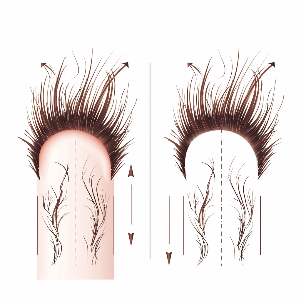 How Hair Grows and Gets Thicker Over Time.