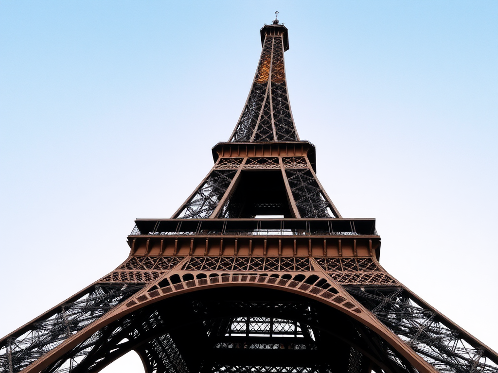 Iconic tower in Paris, France.