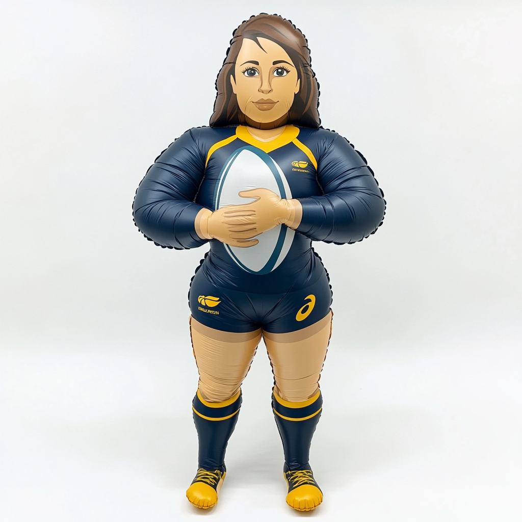 Ilona Maher Inflatable Rugby Player Product Shot