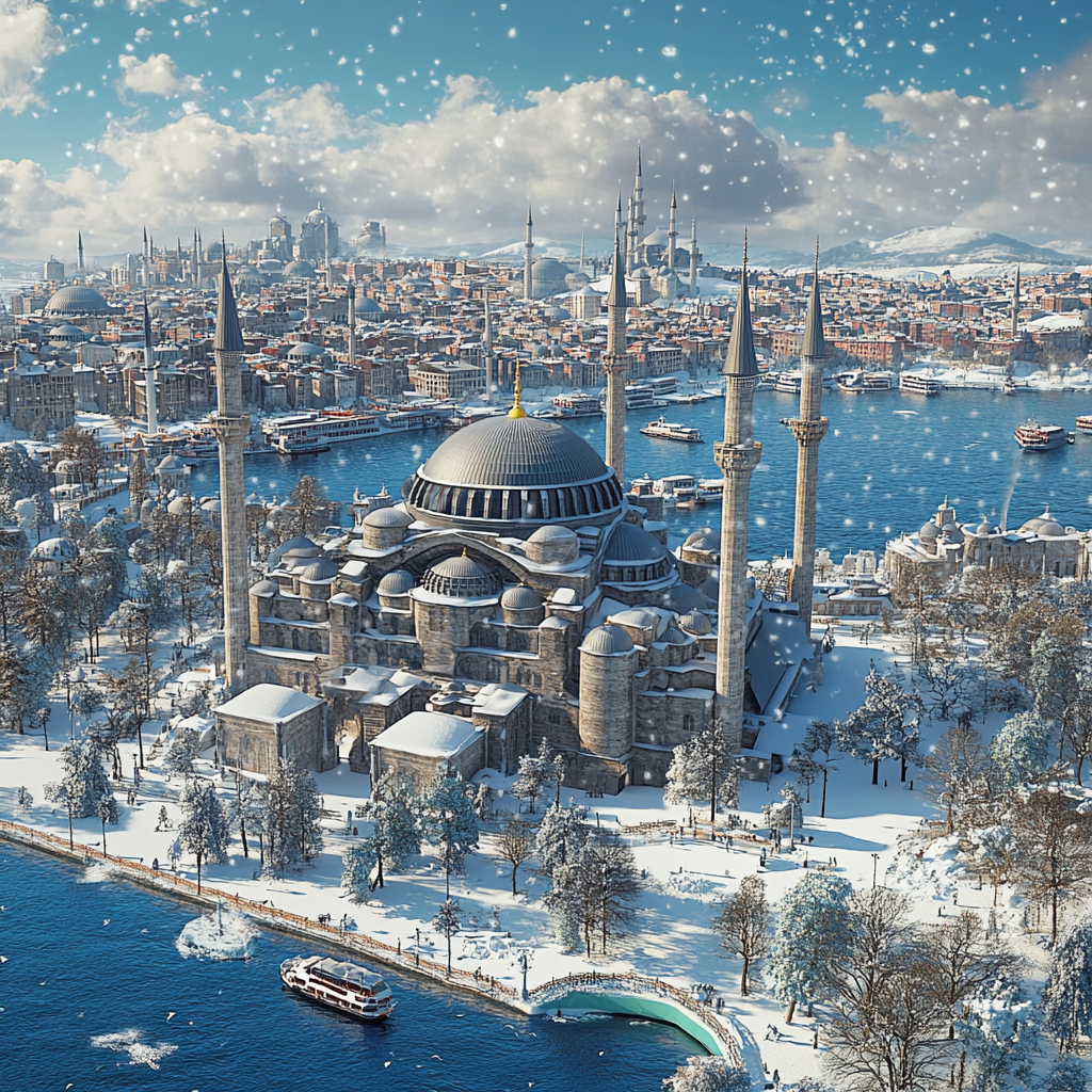 Imaginative 2024 Istanbul City View 3D Render