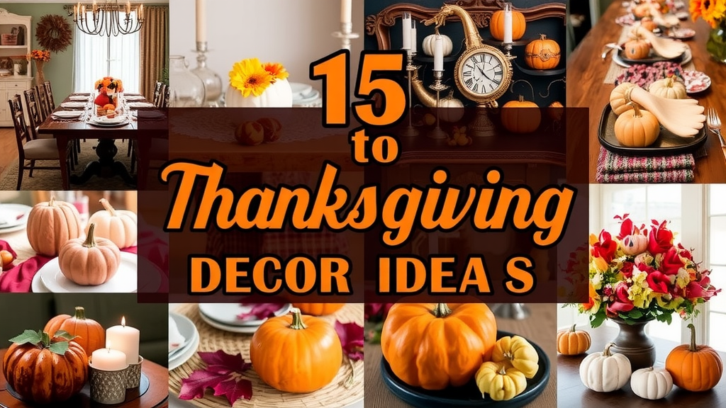 Inviting Thanksgiving Decor Ideas: Warmth for Your Home