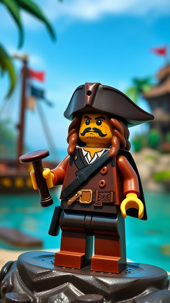 Jack Sparrow as a Lego figure in Lego Island