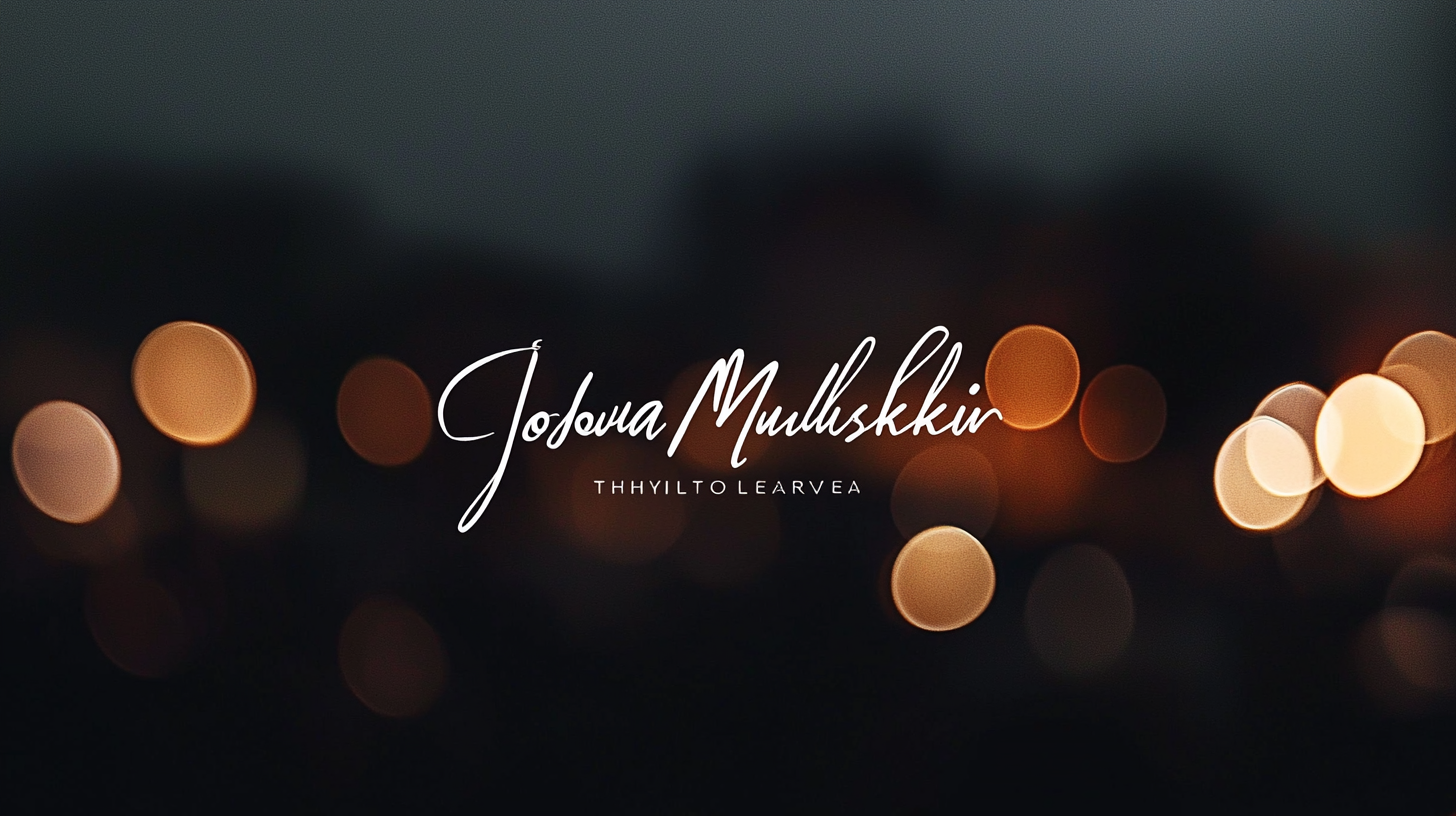 Joshua Muluskmik's Stylish Signature: A Thought Leader