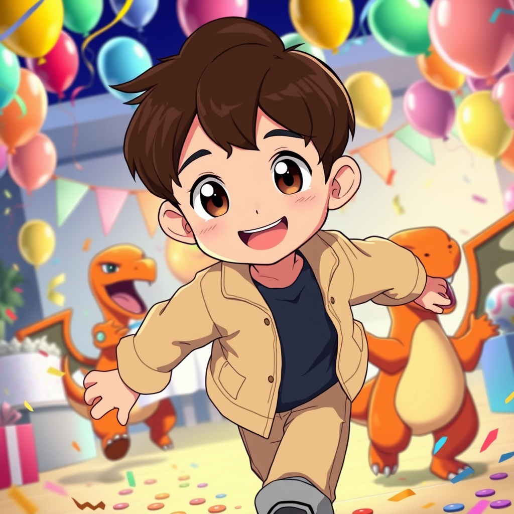 Joyful Birthday Party of Maxi with Pokemon Friends