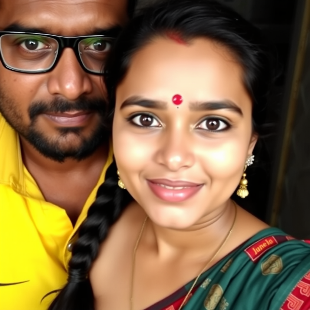 Kerala Girl's Portrait with Her Husband