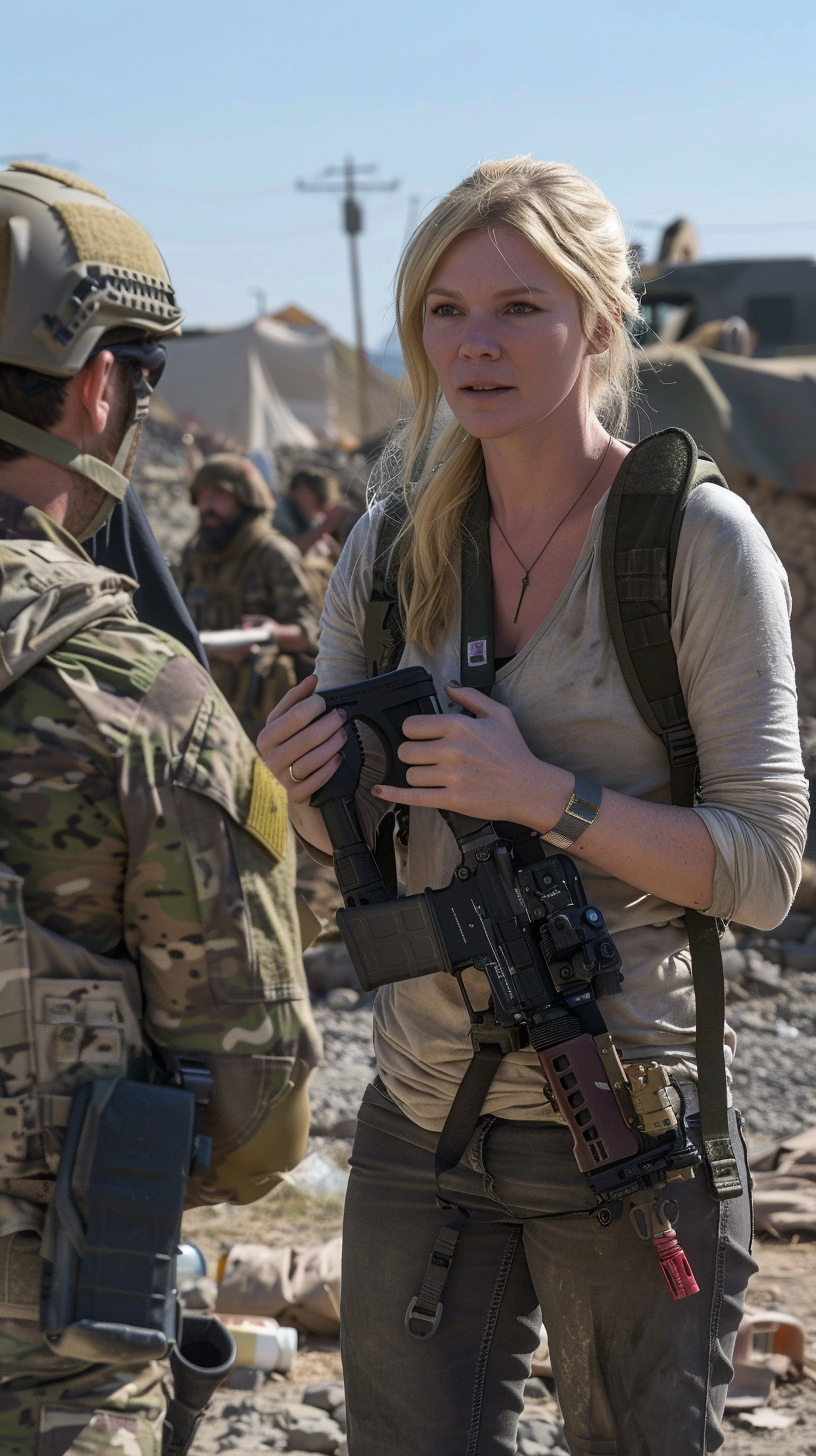 Kirsten Dunst and war photographer prepare for movie