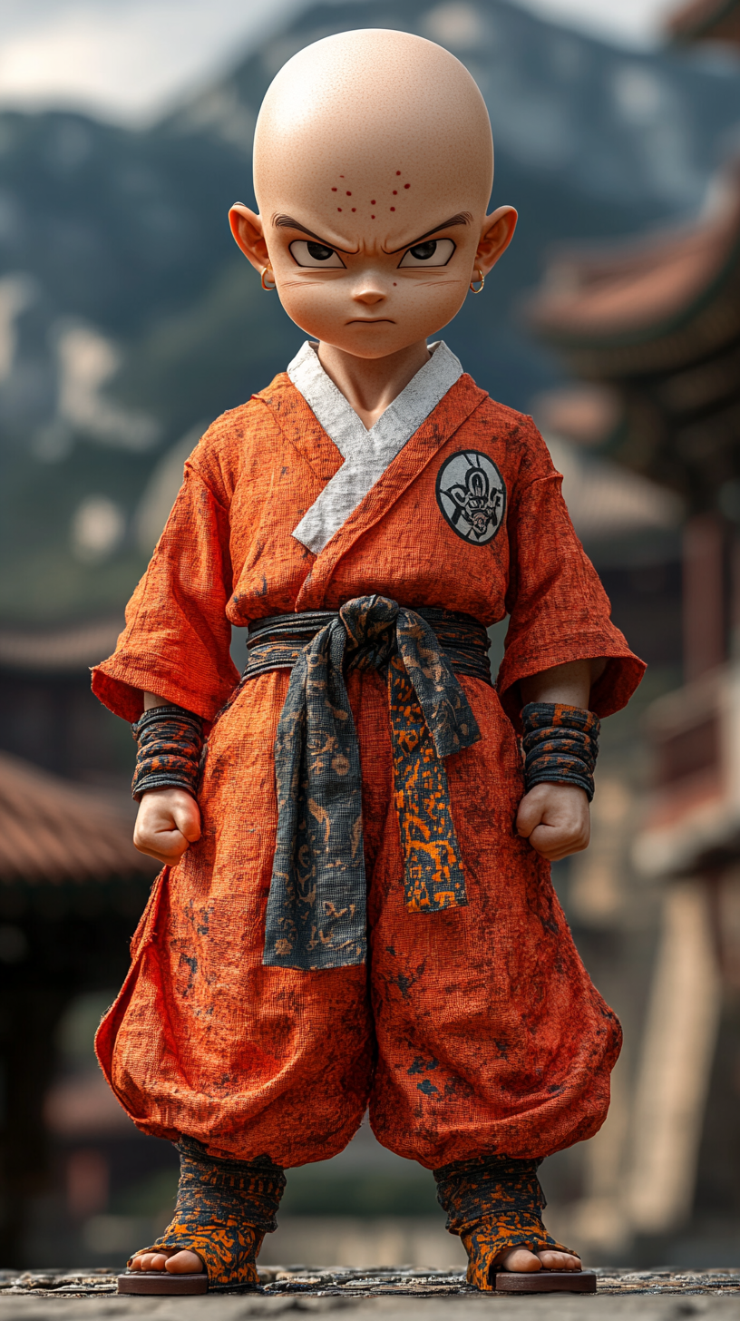 Krillin in Korean Martial Arts Outfit in Seoul