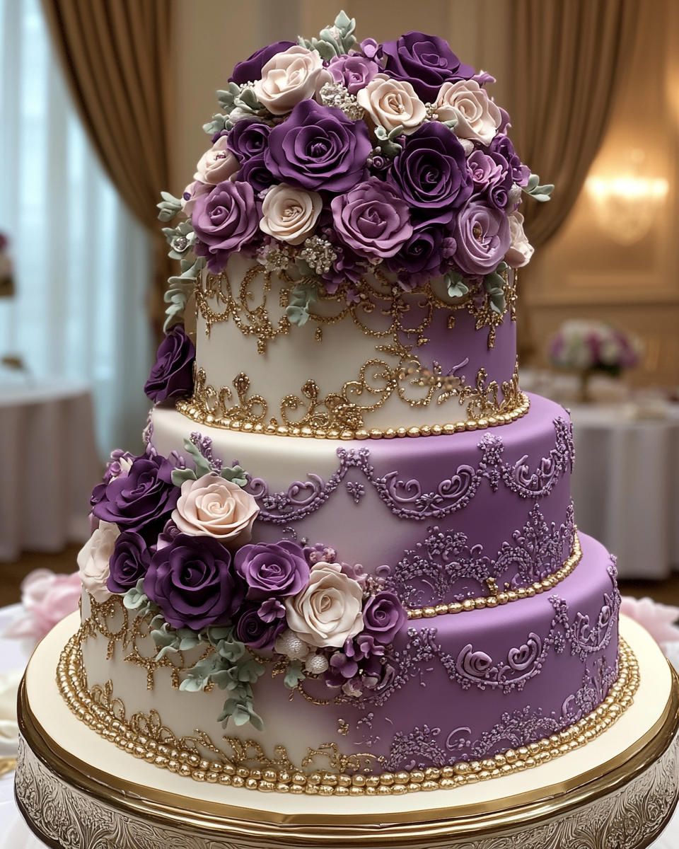 Lavish Middle Eastern Inspired Multi-Tiered Cake