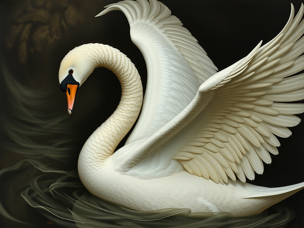 Leda and the Swan by Roberto Ferri