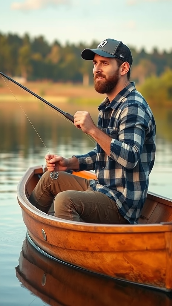 Lionel Messi Fishing Trip: Serene Lake Scene