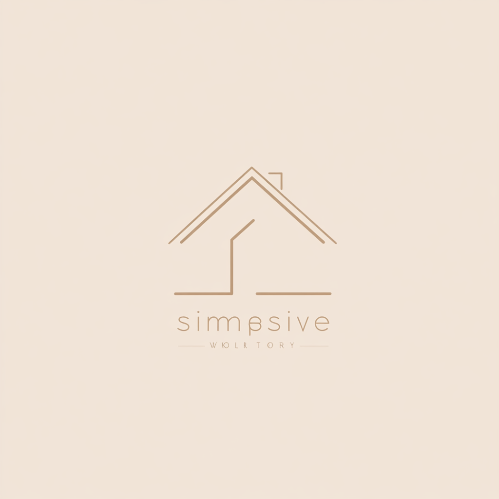 Logo design for SimpleStyle: home-inspired, minimalist, warm, professional.