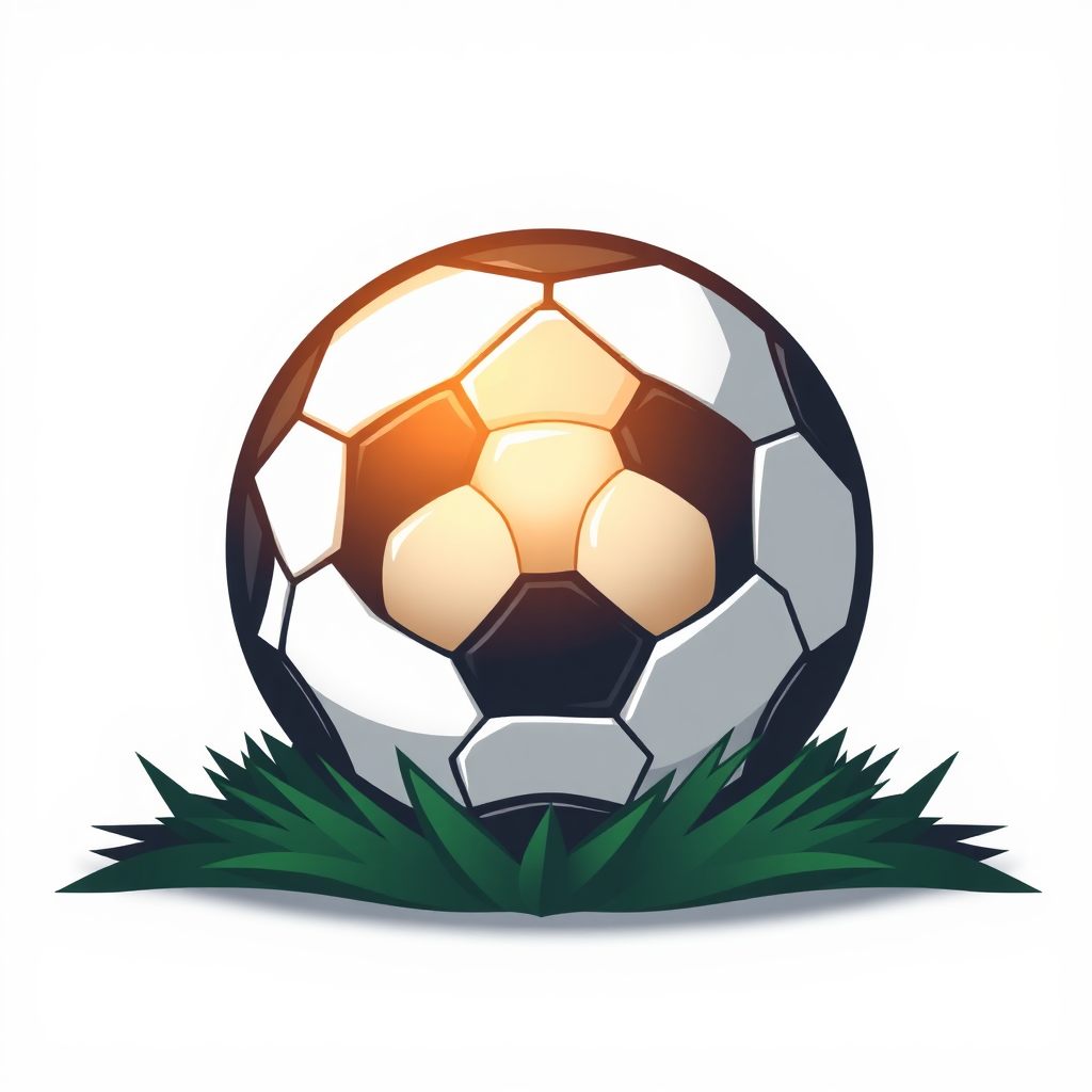 Logo with football inside.