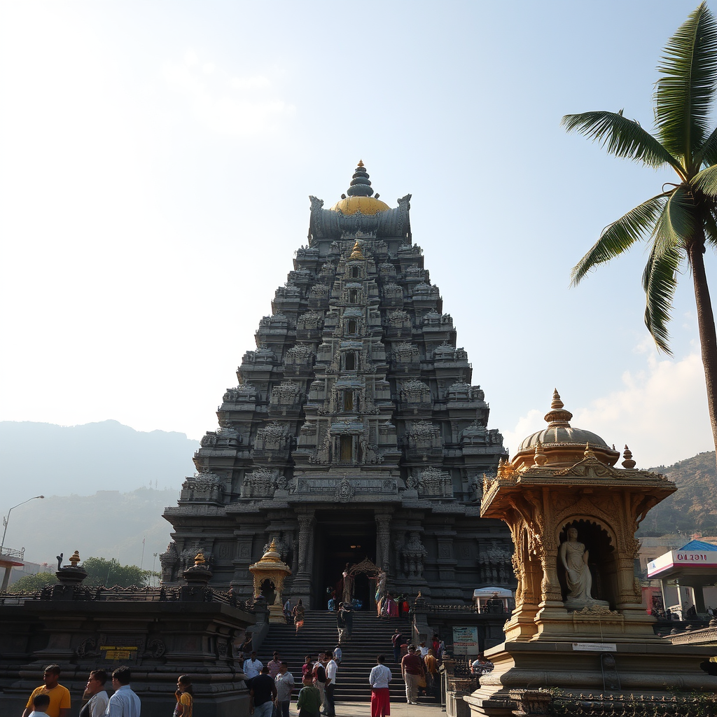 Lord Shiva Observing the Tiruvannamalai Temple