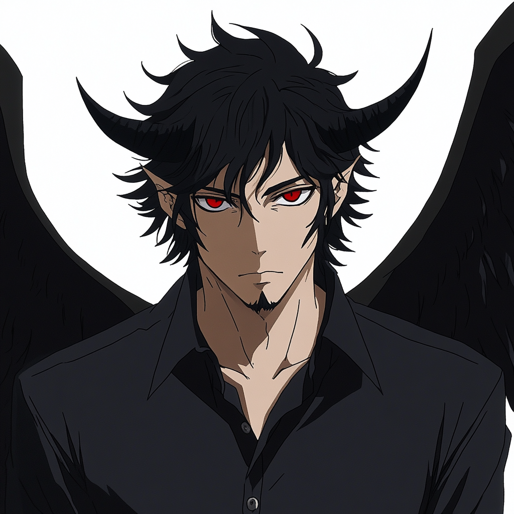 Lucifer from Supernatural as anime character