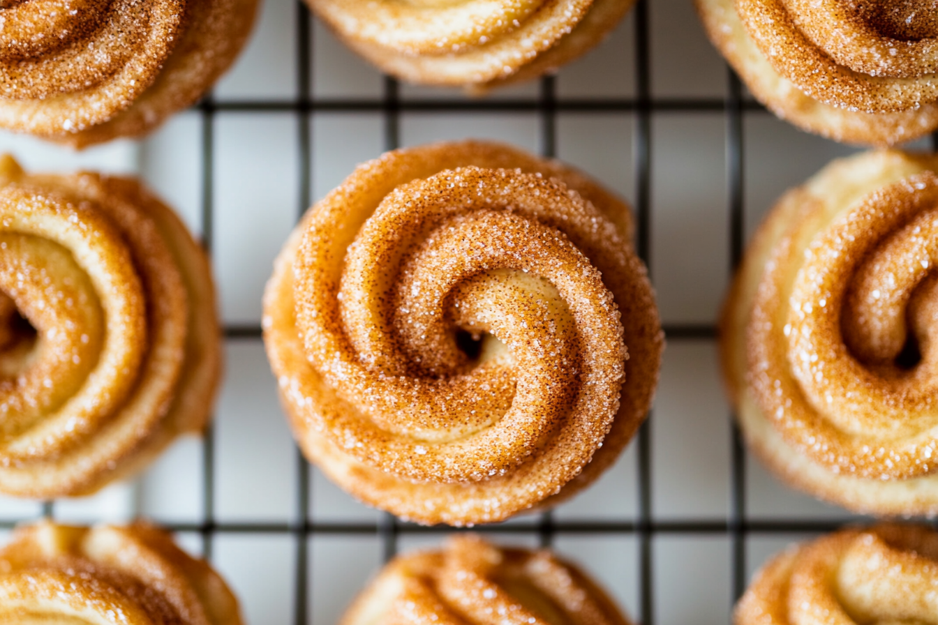 Luxurious Indulgent Cruffins with Cinnamon Sugar Coating