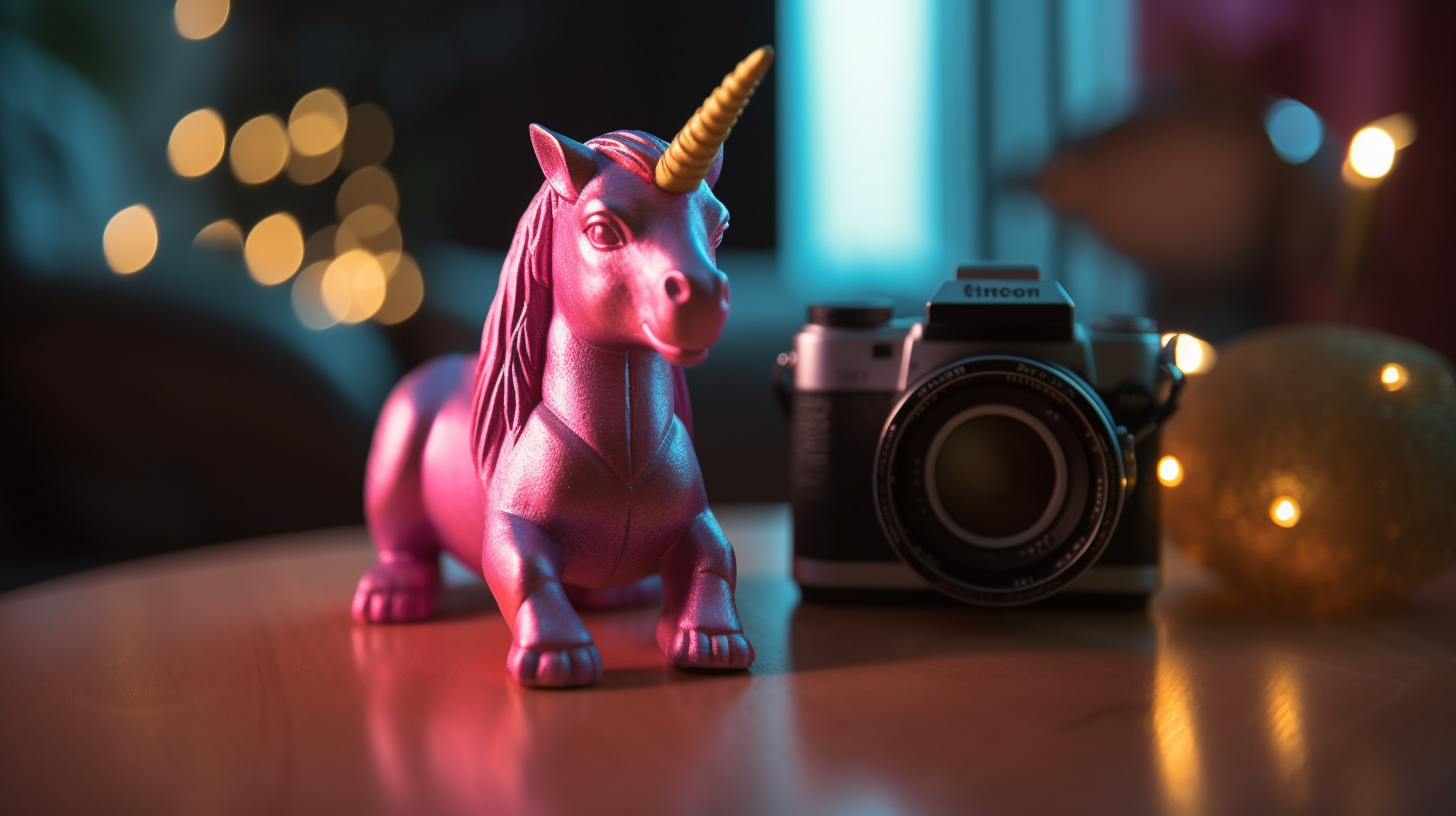 Magical Unicorn Captured With Cinematic Camera