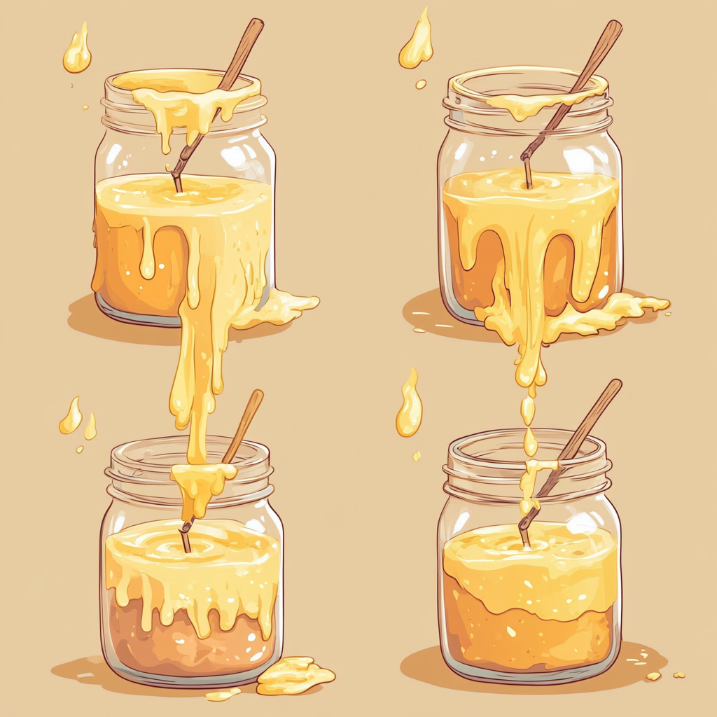 Making a candle in 4 steps cartoon style