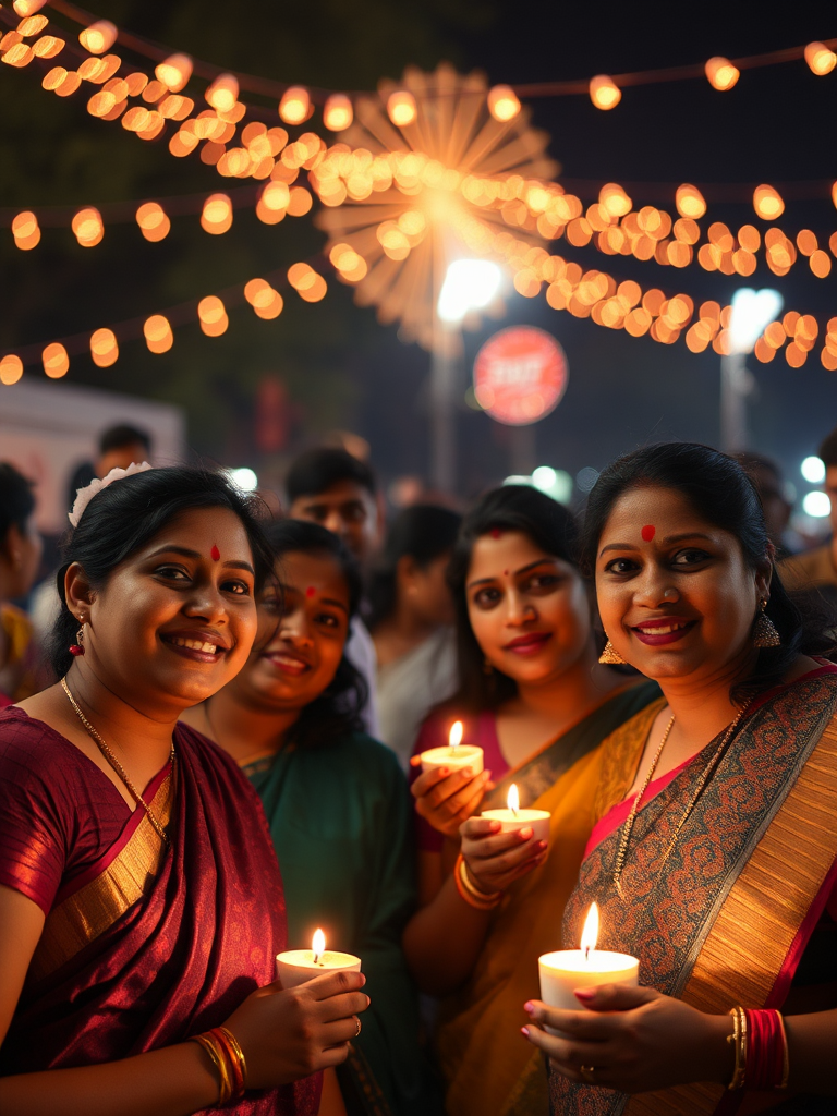 Malayali Friends Celebrating Diwali in Canada