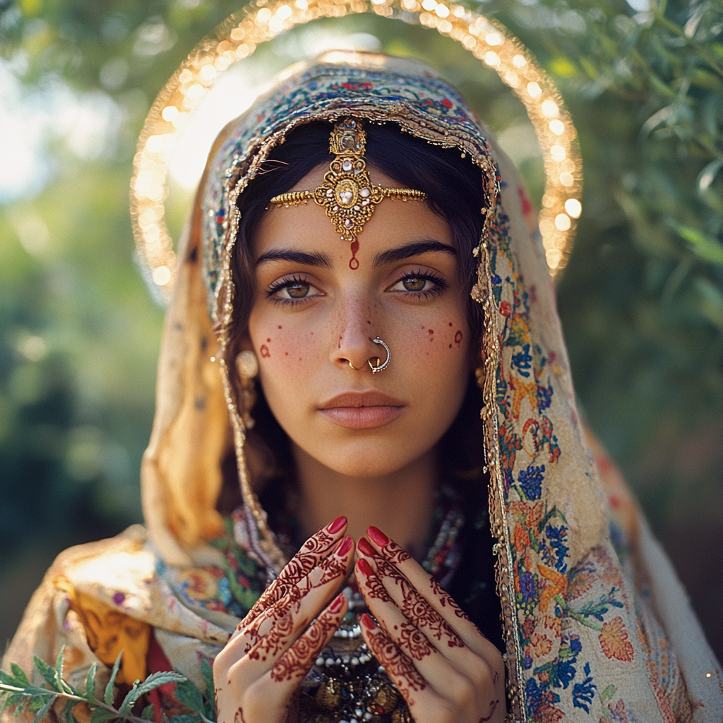 Mary of Nazareth in Tribal Dress