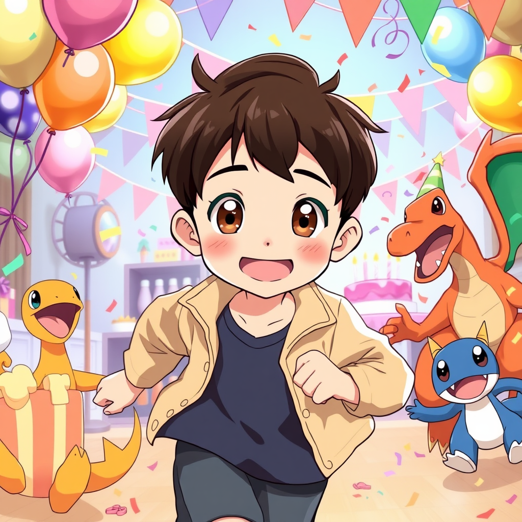 Maxi's Joyful Birthday Party with Pokemon Friends