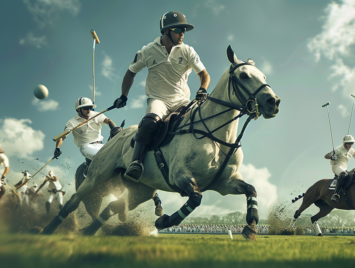 Men's Polo Game: Energetic, Traditional, Elegant Ad