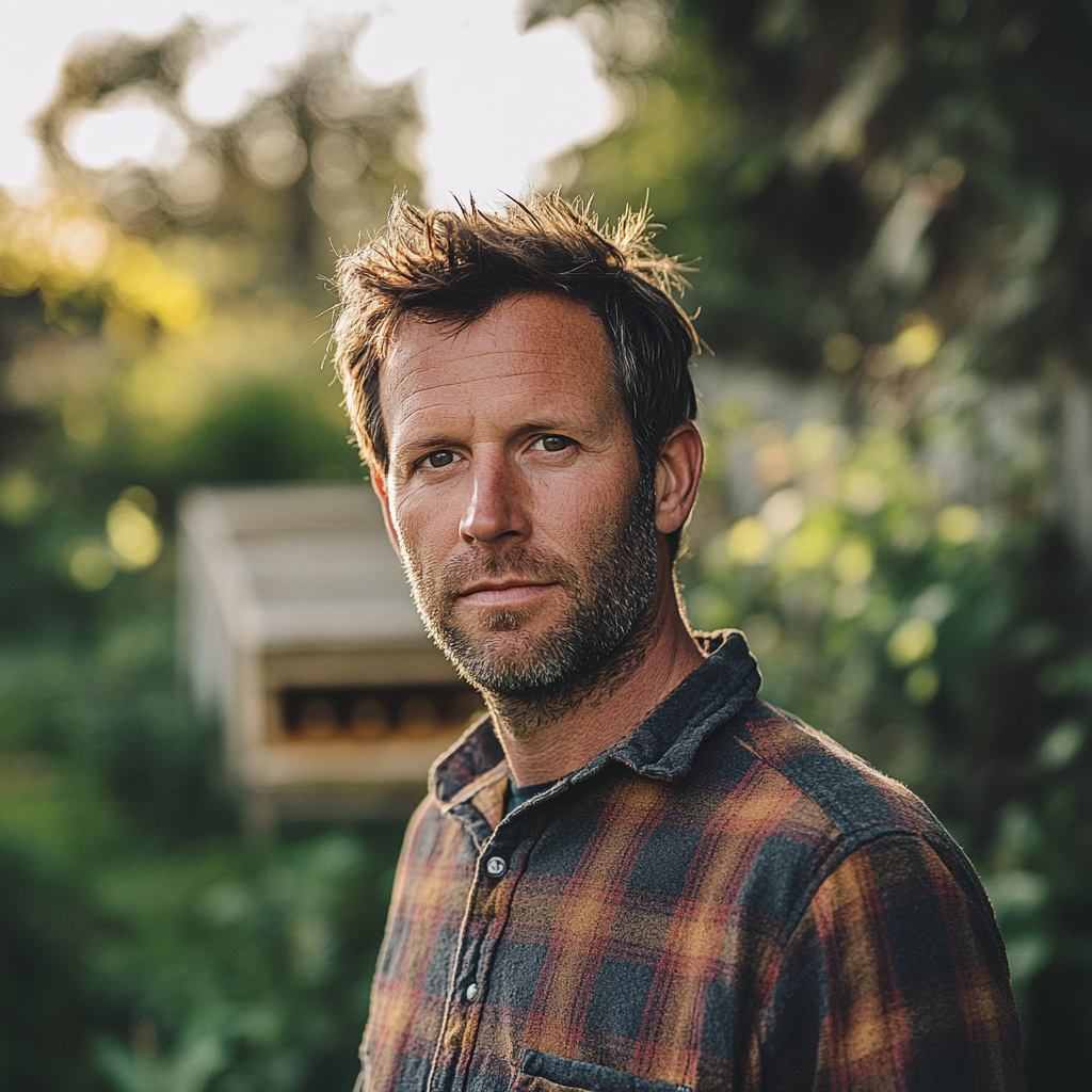 Michael Green's Welcoming Garden Beekeeping Portrait