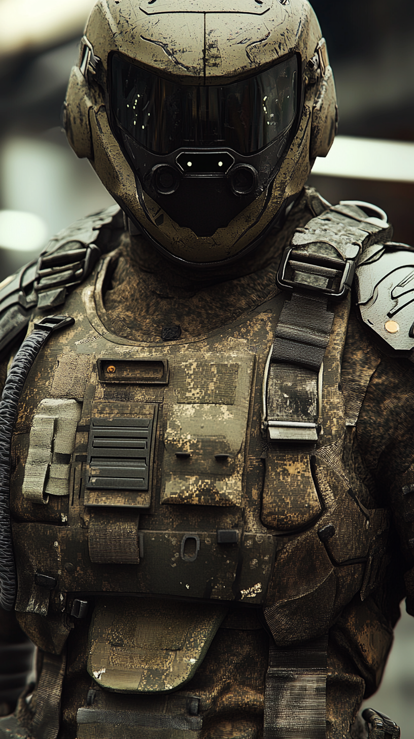 Military armor with kevlar and ceramics protect against bullets.