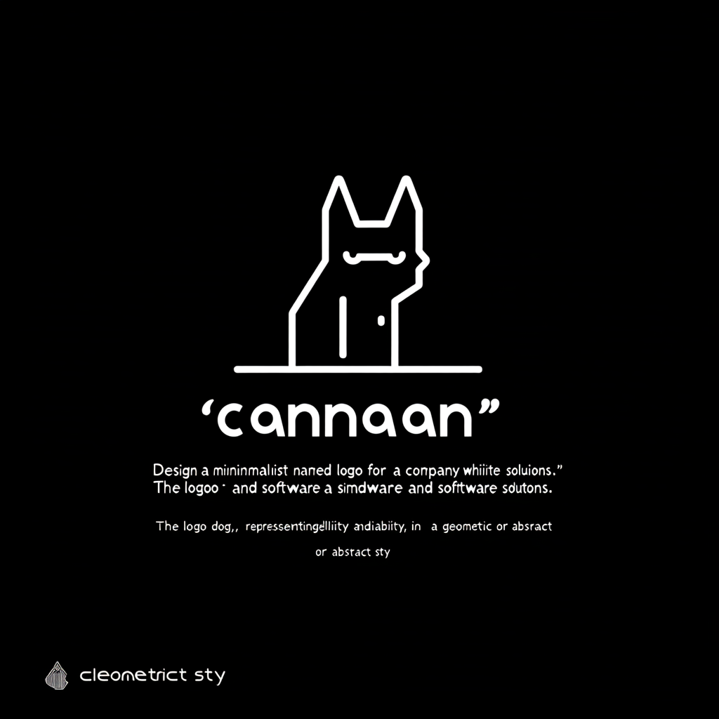 Minimalist black-and-white logo for 'Canaan' IoT company.