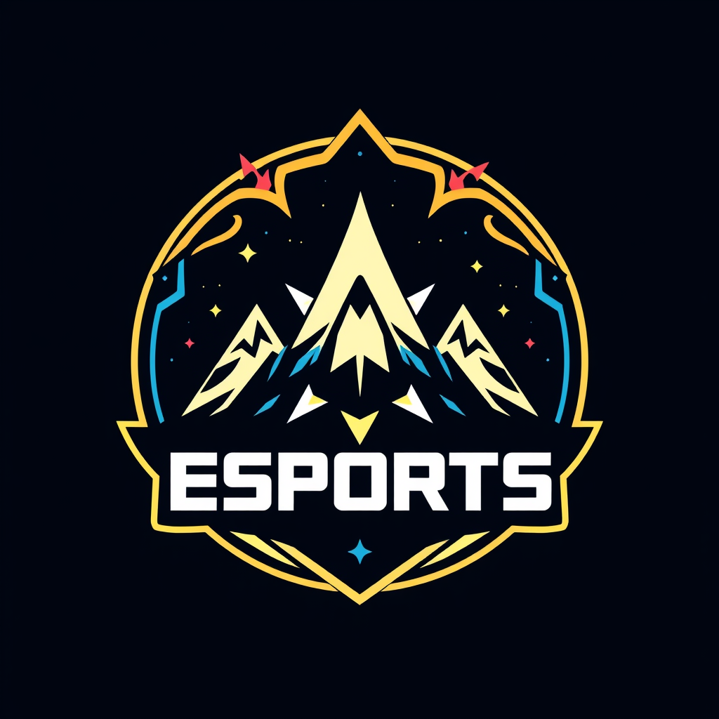 Minimalistic Esports Team Logo in Cosmic Utopia