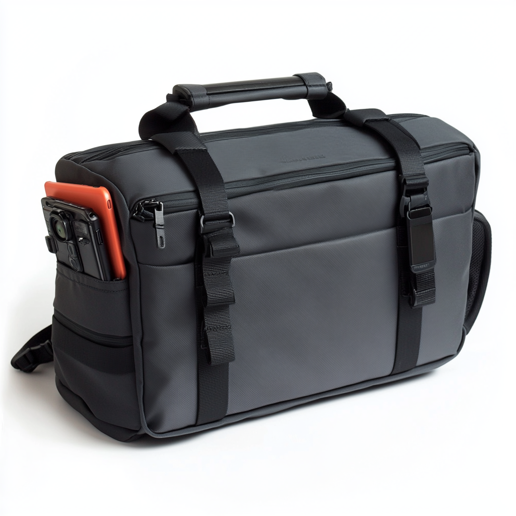 Modern, sleek camera bag for city photographers.