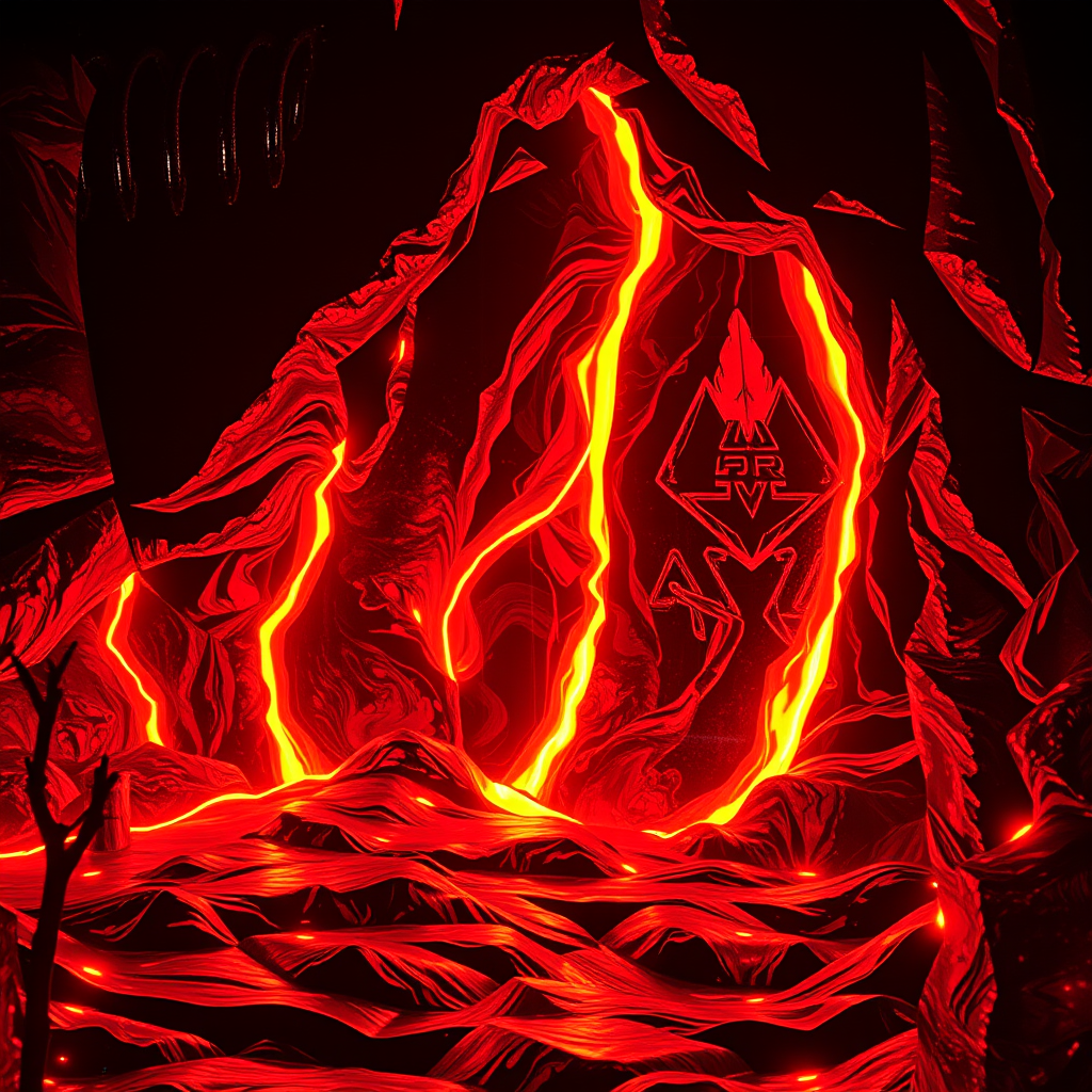 Molten Cutouts in Blade Runner Inspired Synthwave World