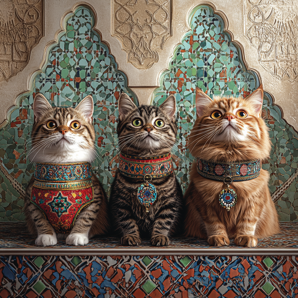 Moroccan Cat Collars Showcase Vibrant Patterns