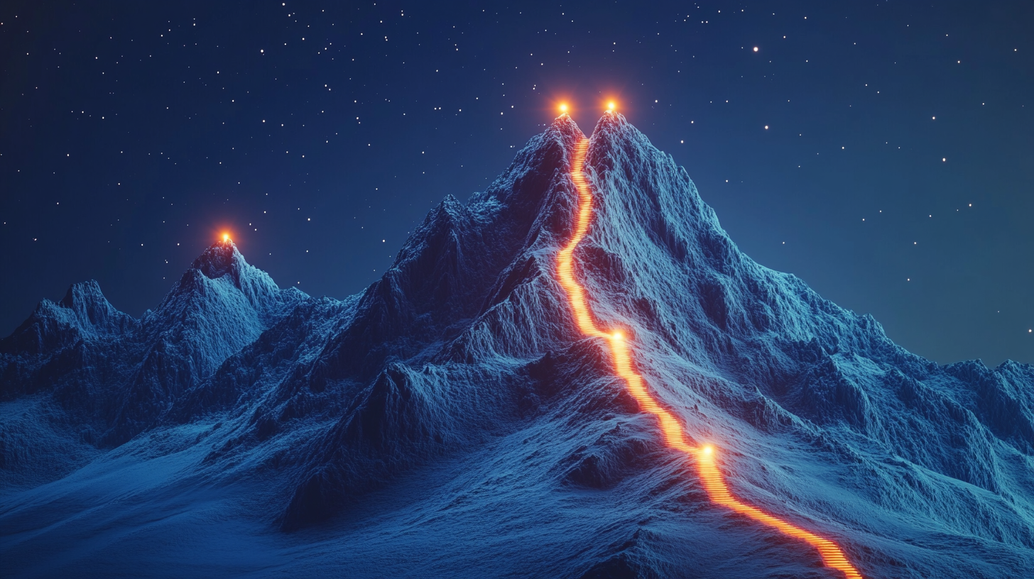 Mountain with Five Glowing Points: SMART Model Journey